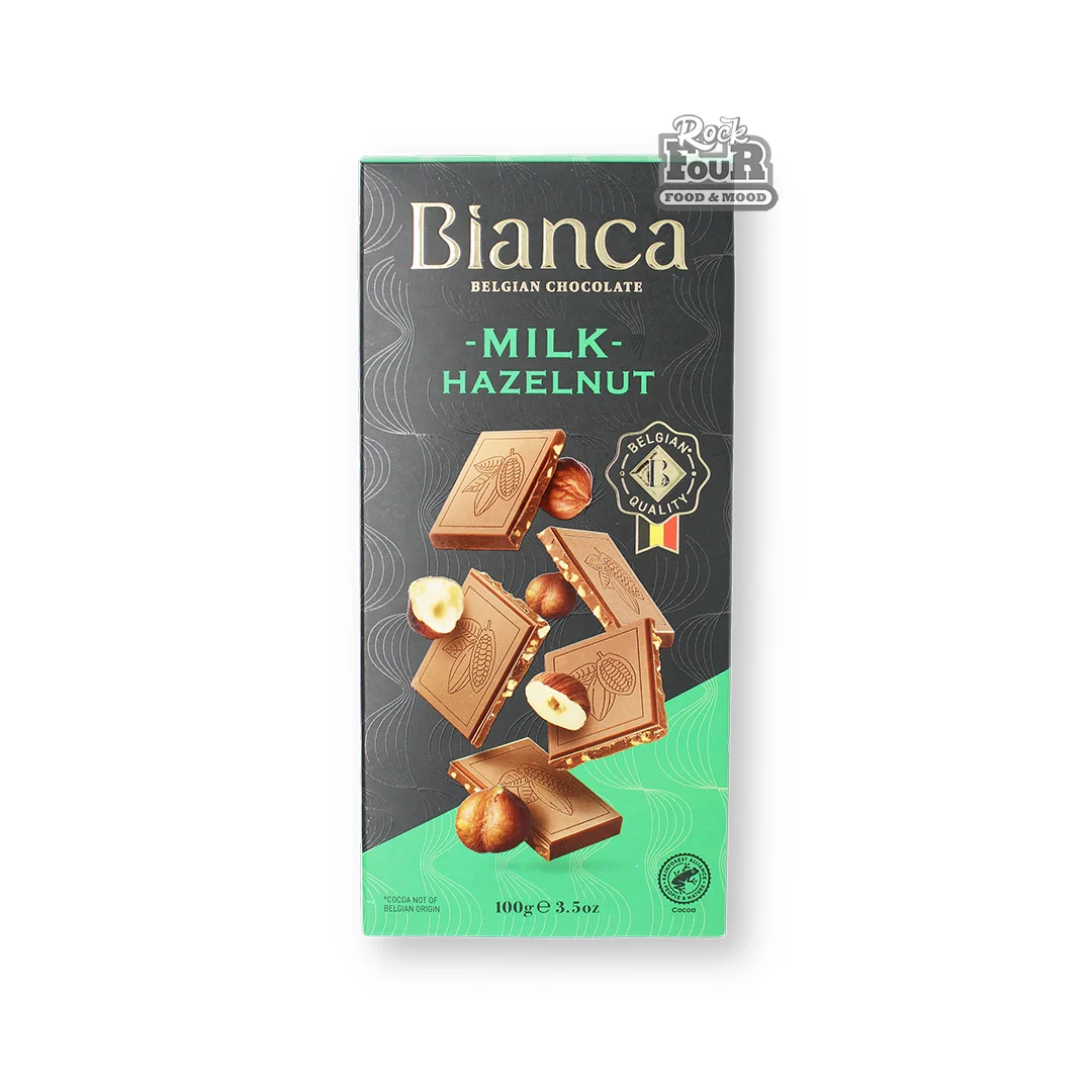 Շոկոլադե սալիկ «Bianca» կաթնային, պնդուկով 100գ